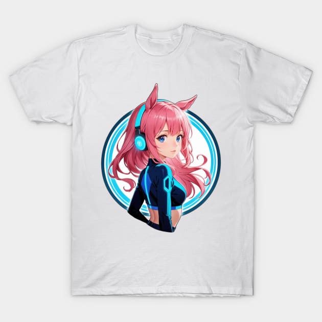 SciFi bunny girl T-Shirt by KawaiiDreamyPixie